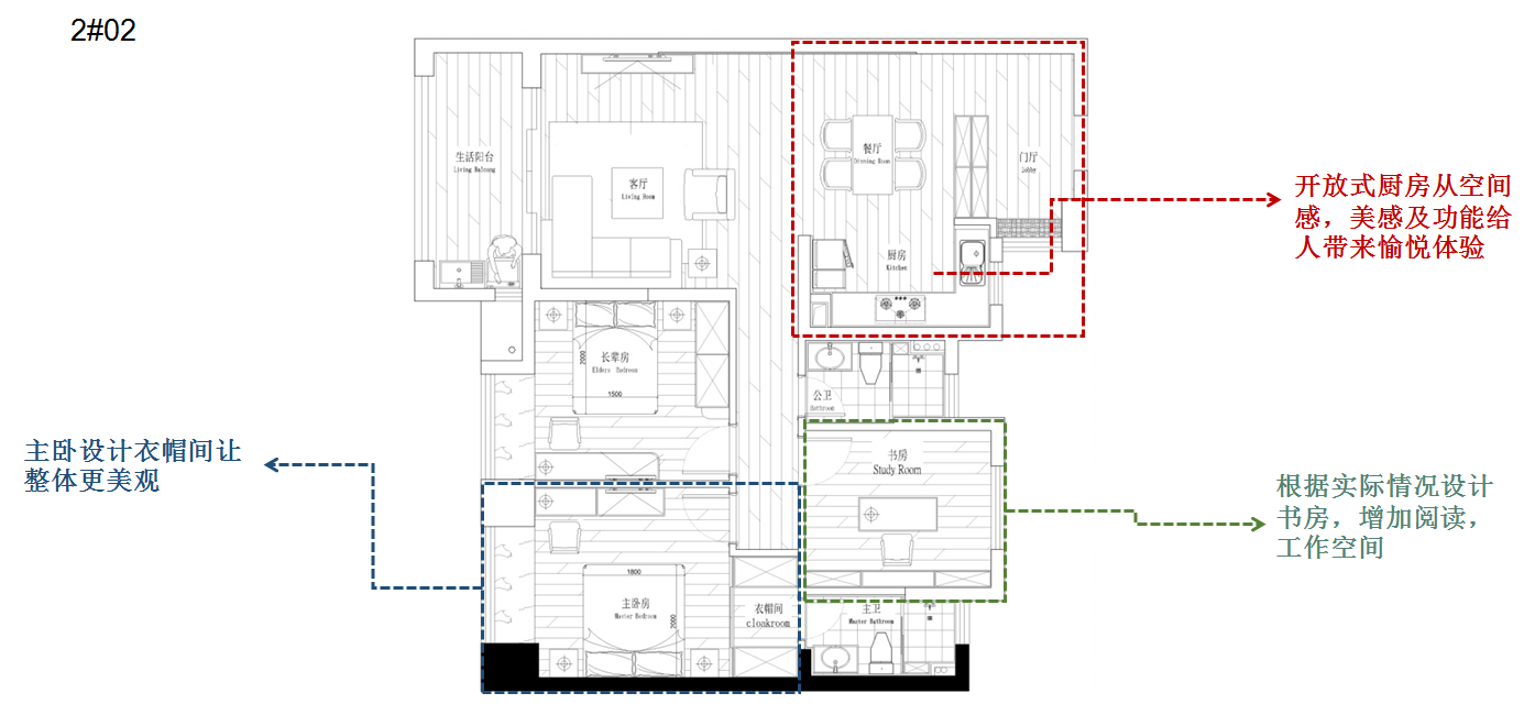 【不凡设计】联发君领绶溪全户型案例解析（2#130㎡户型）